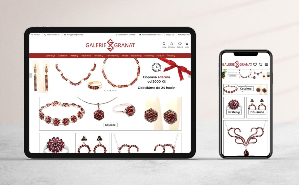 Ukázky - vlastní design pro e-shop